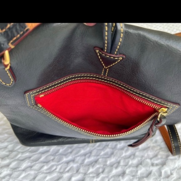 Dooney & Bourke Leather Medium Toggle Crossbody Bag Purse Marine - Picture 4 of 11